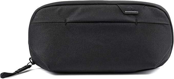 Peak Design Small Wash Pouch, Black, Weatherproof Travel Toiletry Bag, Upright or Hanging Toiletry Kit with Pockets, Magnetic Toothbrush Pocket, Wide UltraZip Opening, Toiletry Bag for Men and Women