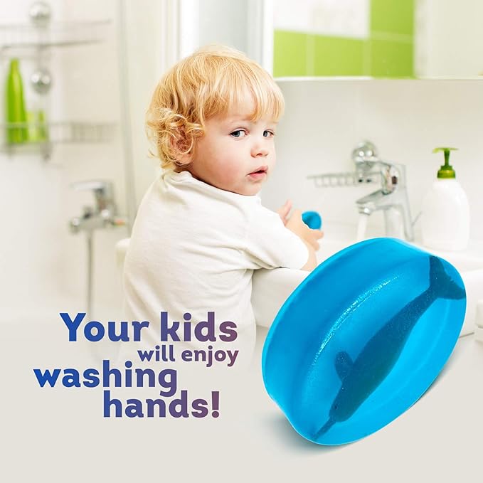 Relaxcation 1 Soap Bar For Kids With Toy Inside Cute Dragon Surprise - Natural Green Apple Kids Soap - Safe For Skin - For Hand, Face and Body Wash - Handmade in USA