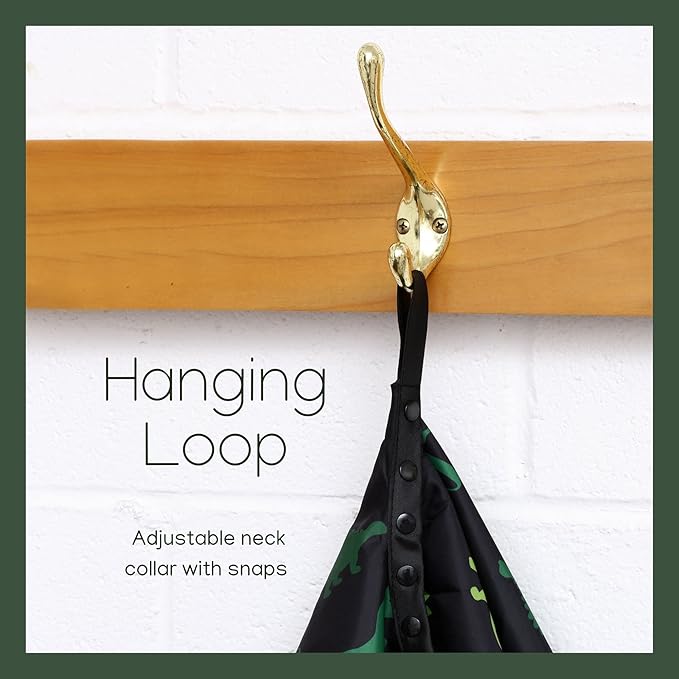 Kids Barber Cape For Boys Hair Cutting at Home, Salon or Barber Shop, Kids Hair Cutting Cape for Boys and Toddlers, Adjustable Neck with Plastic Snaps, Dinosaur