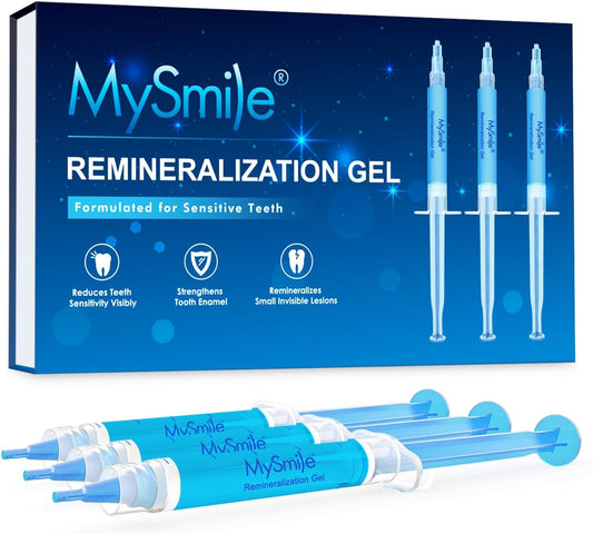 MySmile Remineralization Gel, Remineralizing Gel for Reduce Teeth Sensitivity After Teeth Whitening, Teeth Desensitizing Gel, Strengthen Tooth Enamel, Great for Sensitivity Treatment, 3ML*3PCS