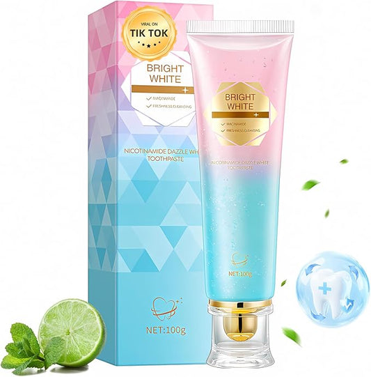 Niacinamide Whitening Toothpaste, Niacinamide Toothpaste Intensive Whitens Teeth, Protects Tooth Enamel, Fresh Breath & Stain Removal Formula,Freshens Breath 24 Hours