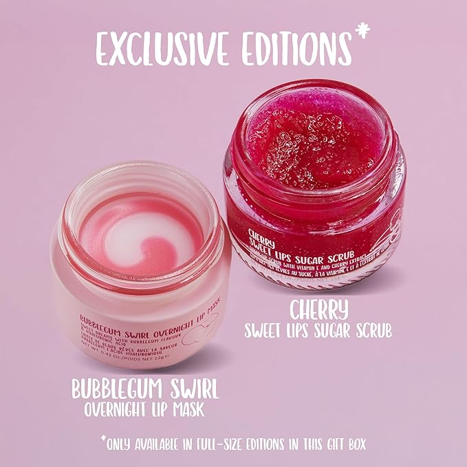 W7 Beauty Blast Lip Legends Sweet Dreams Gift Set - Lip Masks, Scrubs, Balms and More – Exclusive W7 Sweet Dreams Flavors Included