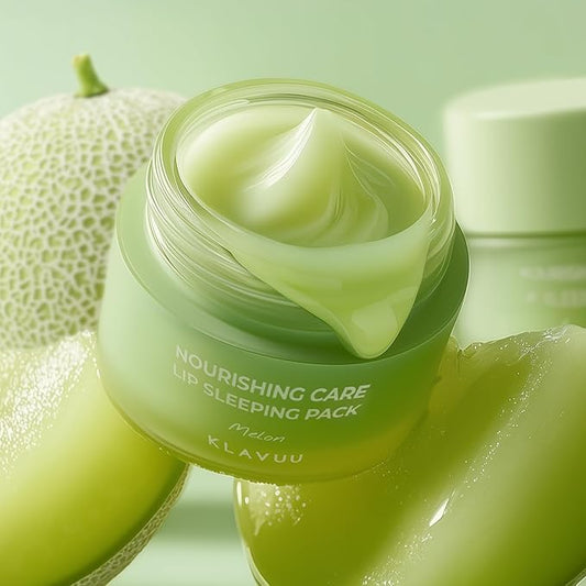 Klavuu Lip Mask Sleeping Pack (0.7oz) – Overnight Deep Hydrating Korean Lip Balm Treatment for Very Dry, Chapped Lips | Lip Lightening & Plumping with Instant Hydration | Gentle Exfoliating (Melon)