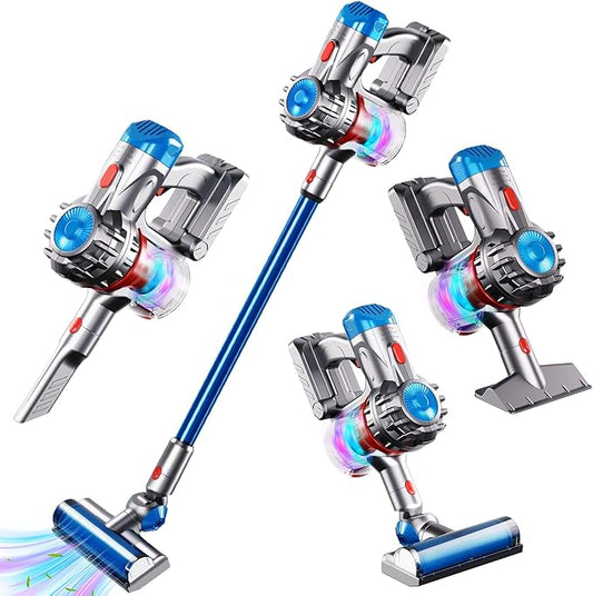 Kids Vacuum That Really Works, Toy Play Vacuum for Toddlers 3, Baby Vaccumm Cordless Cleaning Set Housekeeping Keeping Cleaner Girl Boys