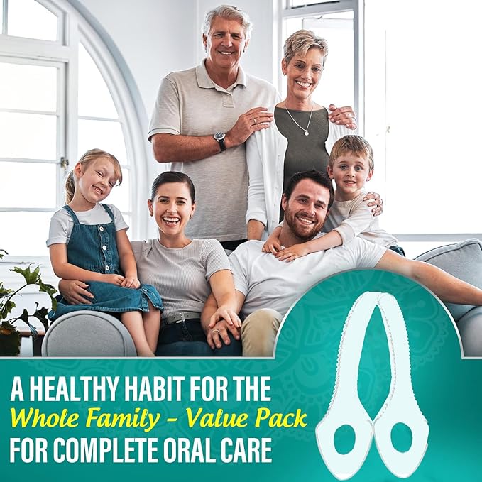 10 Count Disposable Tongue Scraper, Tongue Cleaner for Adults and Kids, Ergonomic plastic tongue scraper,Tongue Scrubber for Oral Care,Reduce Bad Breath,Promote Fresh Breath