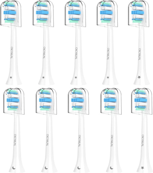 Replacement Toothbrush Heads for Philips Sonicare Replacement Heads, Electric Replacement Brush Head Compatible with Phillips Sonicare Electric Toothbrush, 10 Pack
