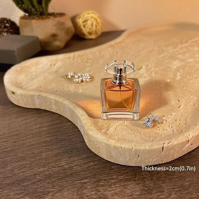 Natural Travertine Tray (Beige (Slightly White))