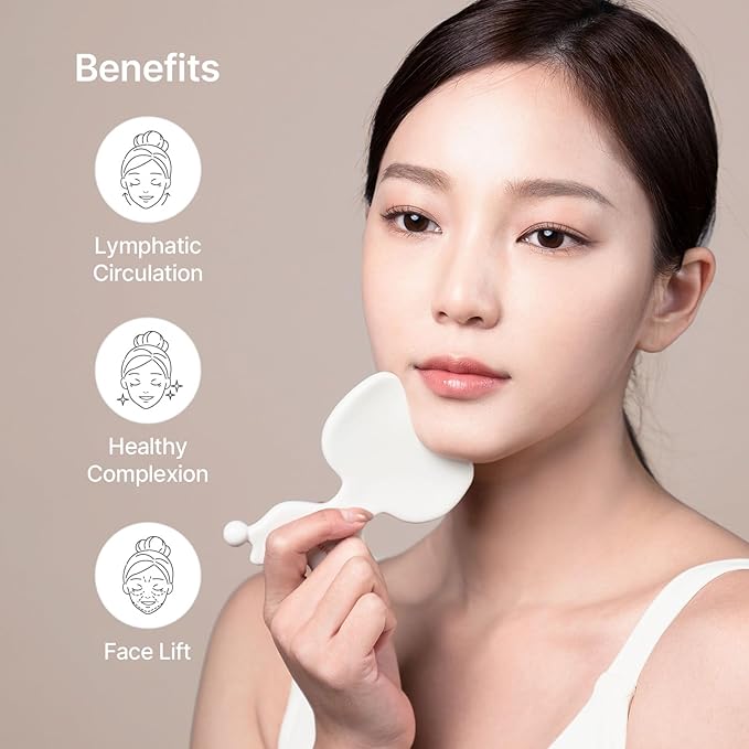 MEDITHERAPY LIF-me Guasha,Ceramic Gua Sha,Face Massage Tool, Facial Guasha, Guasha Board, Face Lift, Muscle Relief
