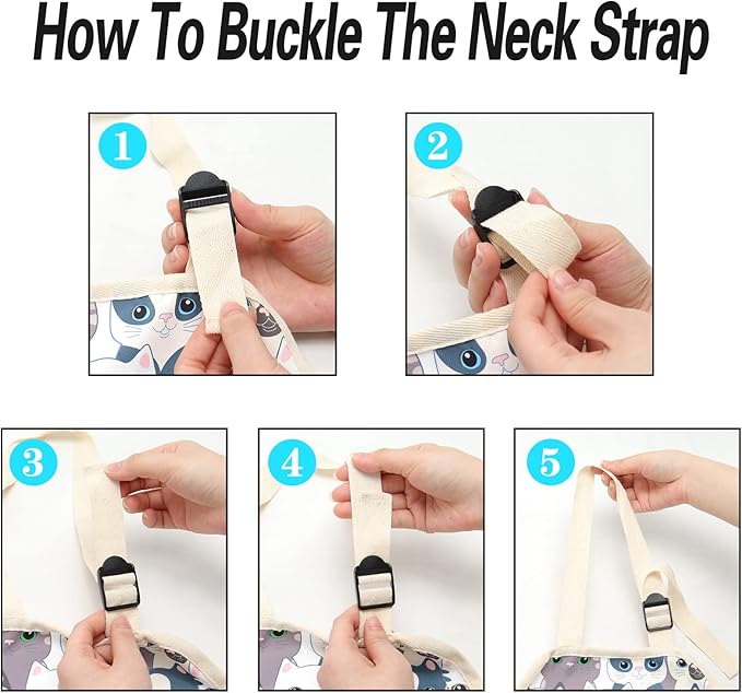 FreeNFond Kids Apron Adjustable Child Apron with 4 Pockets for Baking Painting