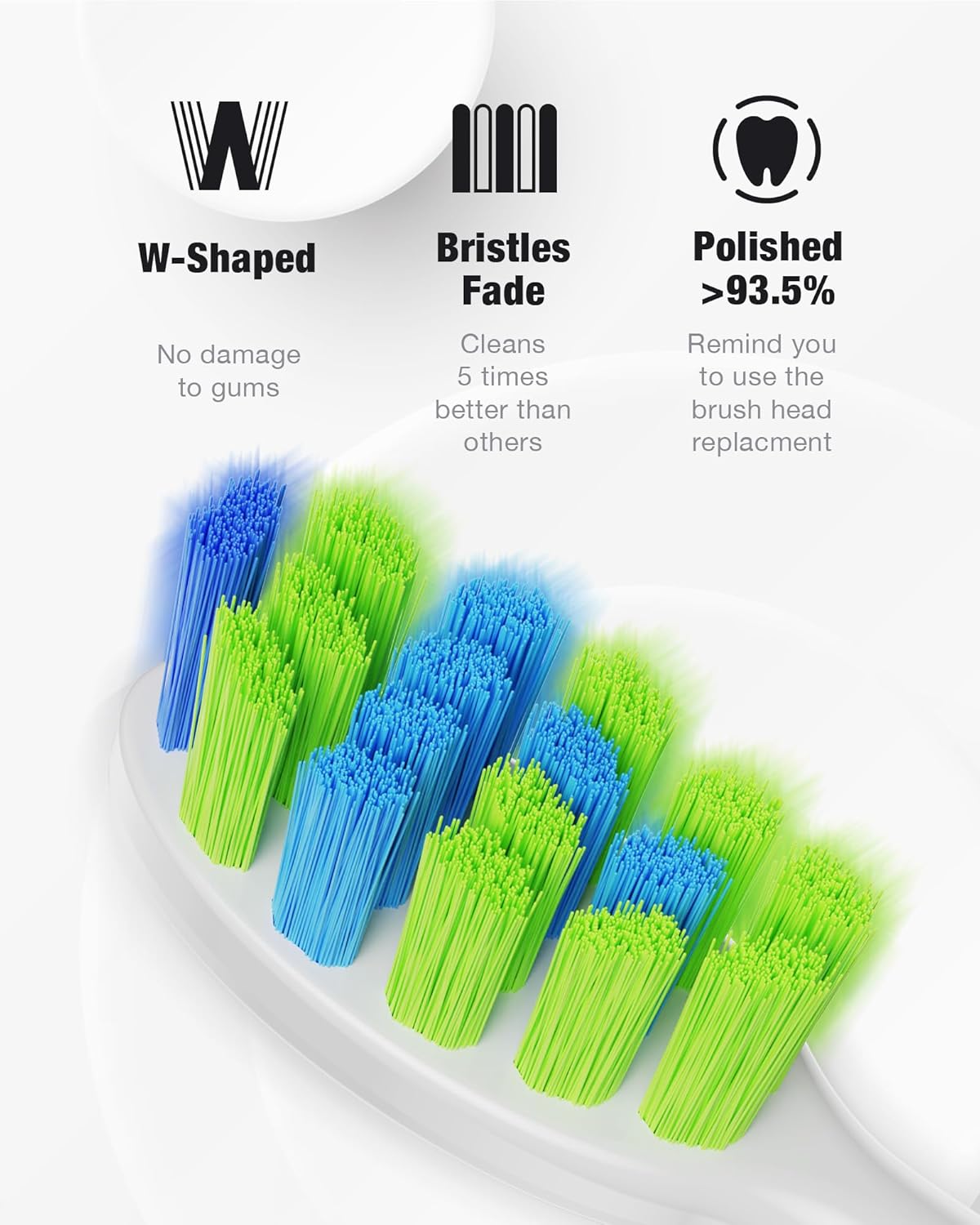 7AM2M Sonic Electric Toothbrush with 6 Brush Heads for Adults&Kids, One Charge for 120 Days, Wireless Fast Charge, 5 Modes, 40000VPM Powered Toothbrush, 2 Minutes Built in Smart Timer - Purple