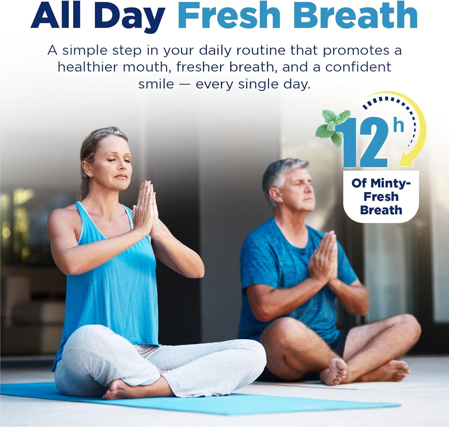 Prevention Daily Care Combo Pack, Alcohol-Free Mouthwash, Hydrogen Peroxide Teeth Whitening, 1 Bottle of Soothing Fresh Mint, 1 Bottle of Double Mint Menthol, Gum Care Oral Mouth Rinse 16 oz 2 Pack.