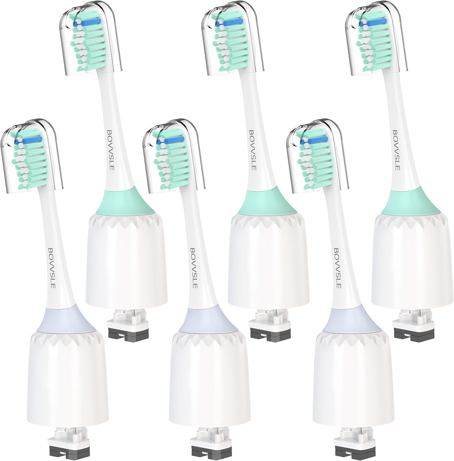 Replacement Toothbrush Heads for Philips Sonicare Replacement Heads E-Series, Essence, Xtreme, Electric Replacement Brush Head for Phillips Sonicare, for Philips Sonic Care Toothbrush,Green & White