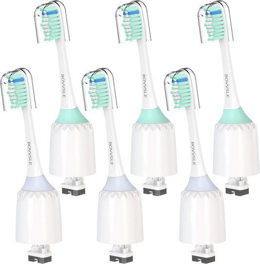 Replacement Toothbrush Heads for Philips Sonicare Replacement Heads E-Series, Essence, Xtreme, Electric Replacement Brush Head for Phillips Sonicare, for Philips Sonic Care Toothbrush,Green & White