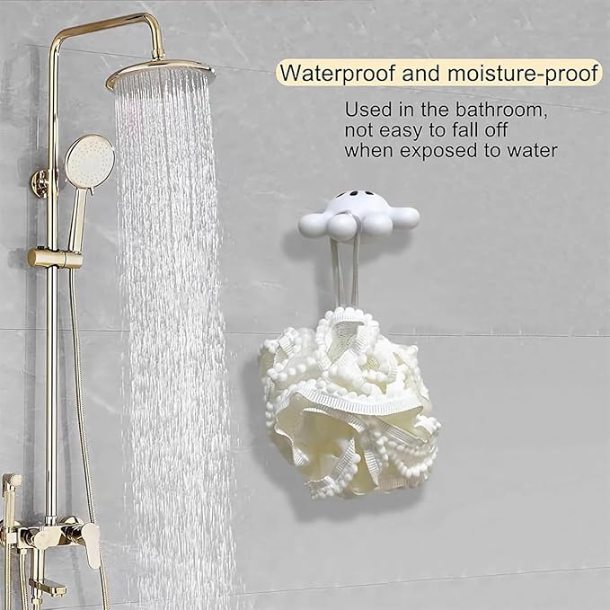 2PCS Cute Hanging Toothbrush Holder, Hand Wall Utility Suction Hooks With StickyPads, Multi-Function Mouse Bathroom Decor, Key and Plug Shower Kitchen Accessories (Palm)