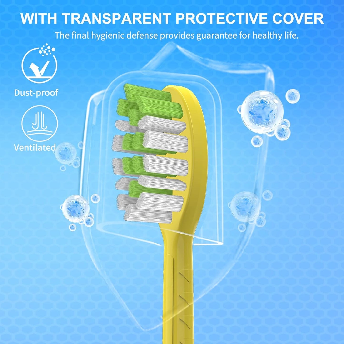 Toothbrush Replacement Heads Compatible with Philips One Series Sonicare Battery Toothbrush BH1022/02, 10 Pack Replacement Heads, Soft Bristles, Mango