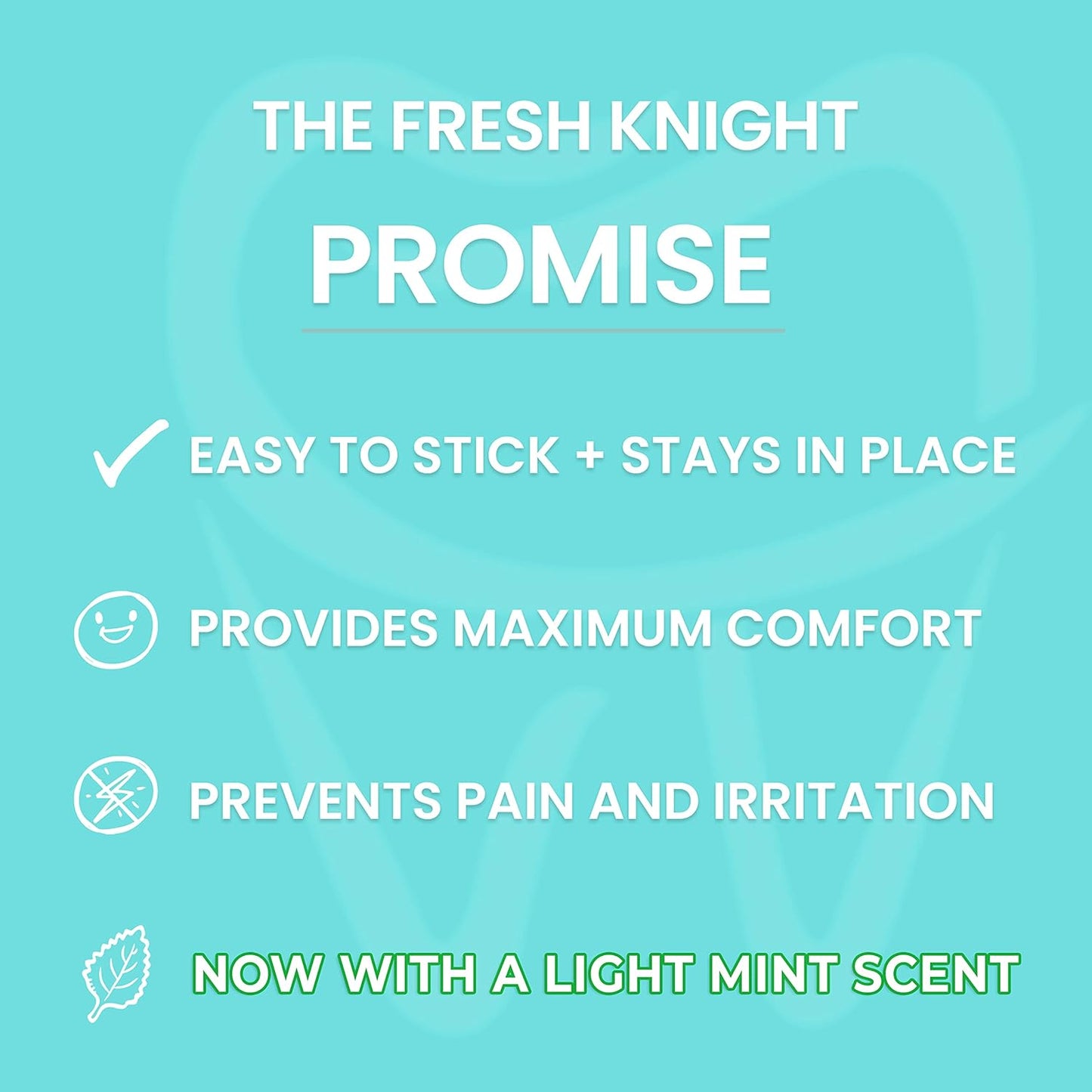 Braces Wax, 50 Orthodontic Strips & Cases (Mint) - 10 Pack, Premium Food Grade Wax for Aligners. Fresh Knight.