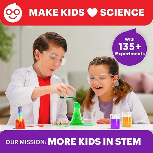 Doctor Jupiter Ultimate Science Kit, Chemistry Set for Kids Ages 8-10-12-14 Ideas for Boys & Girls 8,9,10+ Years Old| STEM Toy with 135+ Experiments| Learning & Educational Projects