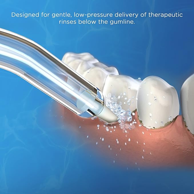 Replacement Tips for Waterpik Water Flosser (6 Periodontal Tips + Storage Case Combo)