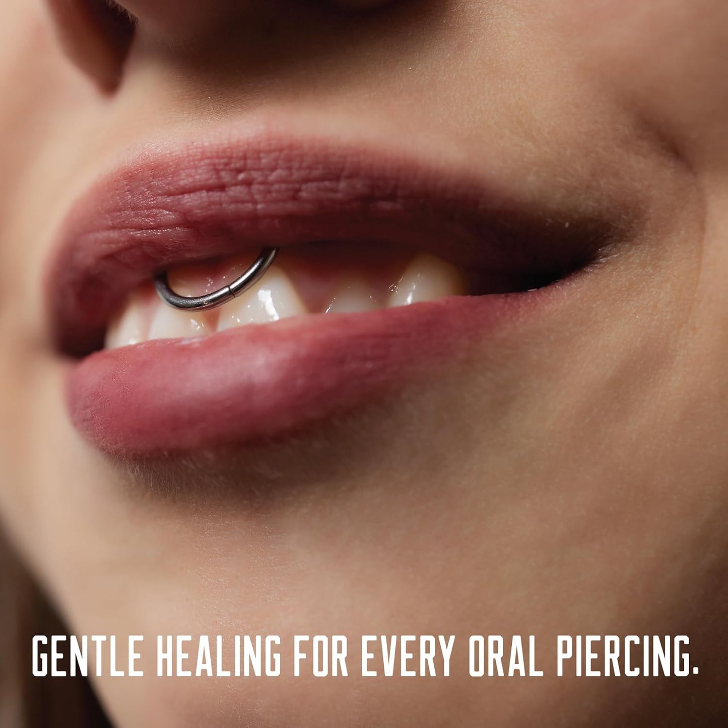 Base Laboratories Piercing Aftercare & Oral Care Mouthwash - Alcohol-Free, Fluoride-Free Healing Rinse for Tongue, Lip, Cheek, & Gum Health - Mint-Cantaloupe Flavor - 16 oz