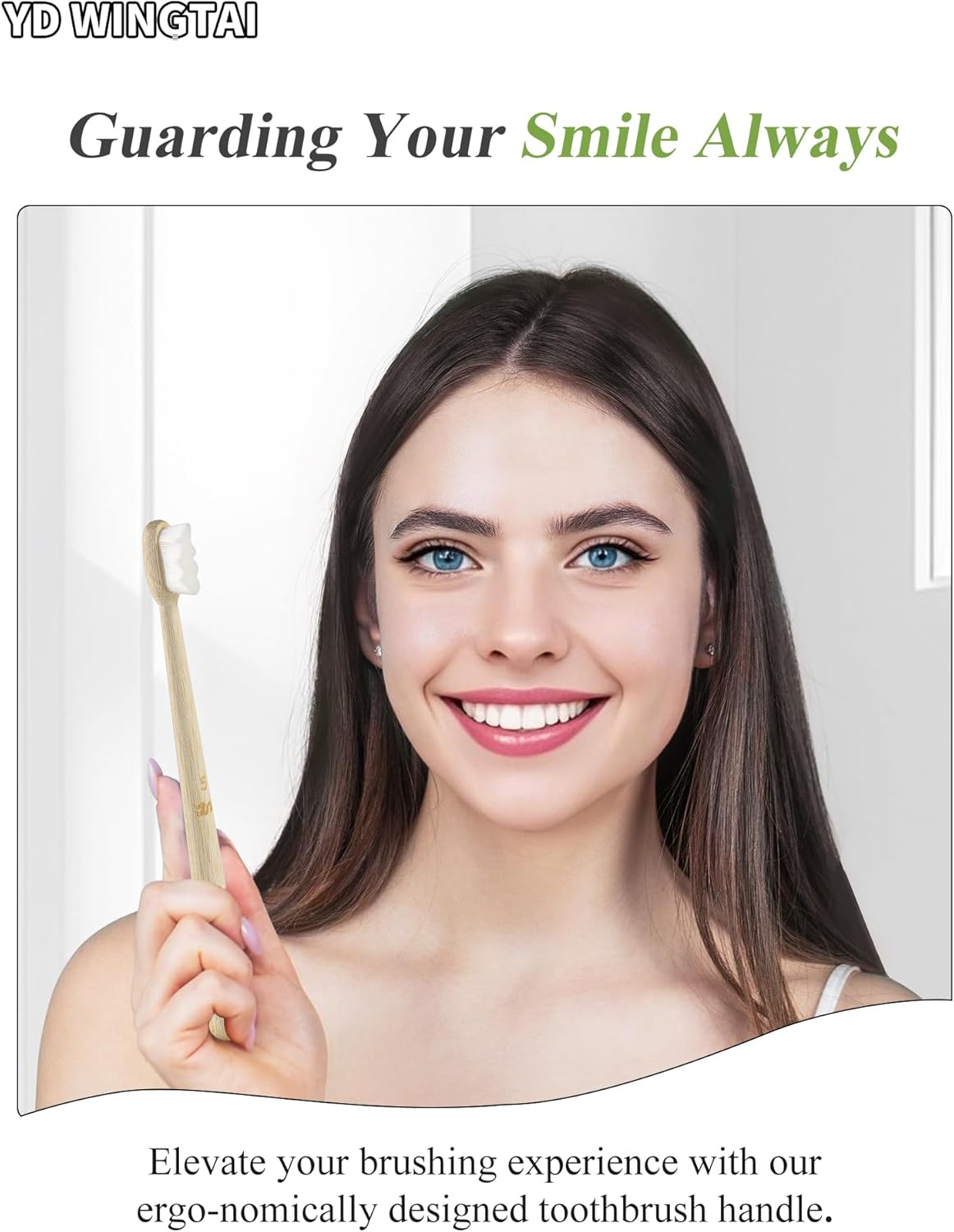 Soft Toothbrushes for Adults Wooden Natural Toothbrushes Bristle Organic Eco Friendly Travel Size Set (10pack)