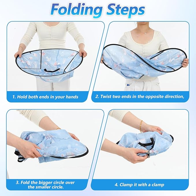 Kids Haircut Cape, Hair Cutting Cape for Kids, Waterproof Foldable Umbrella Hair Catch Haircut Capes for Kid Adults Home Salon Barber Supplies
