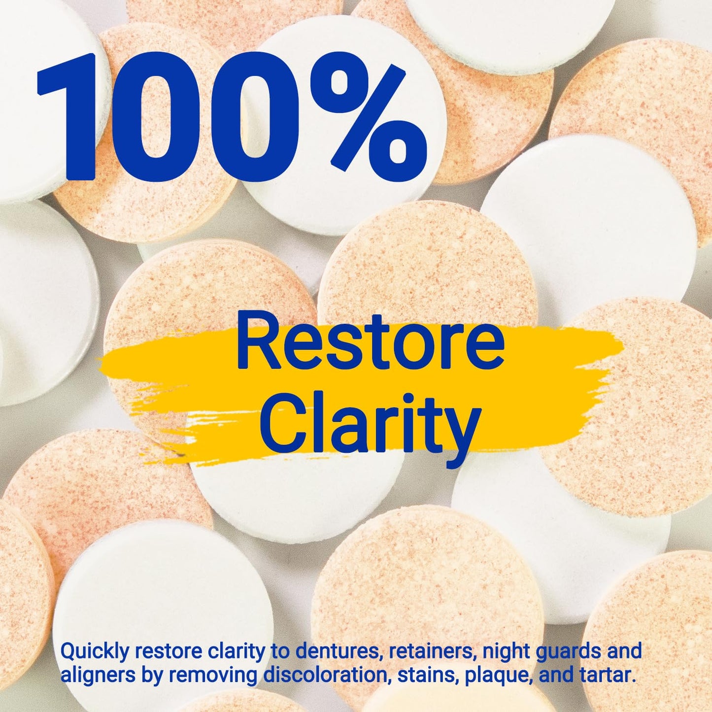 MySmile Ultrasonic Retainer Cleaner Machine with Tablets- 45kHz Black Dental Pod with 200ML Capacity and MySmile Retainer Cleaner with 120 Denture Cleaning Orange Flavor Tablets