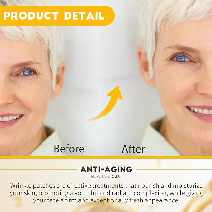 18 Pcs Anti Wrinkle Patches, Reusable Silicone Facial & Neck Wrinkle Patches, Overnight Smoothing Pads for Smile Lines Lips Forehead Chest, Skin-Firming Anti-Aging Skincare