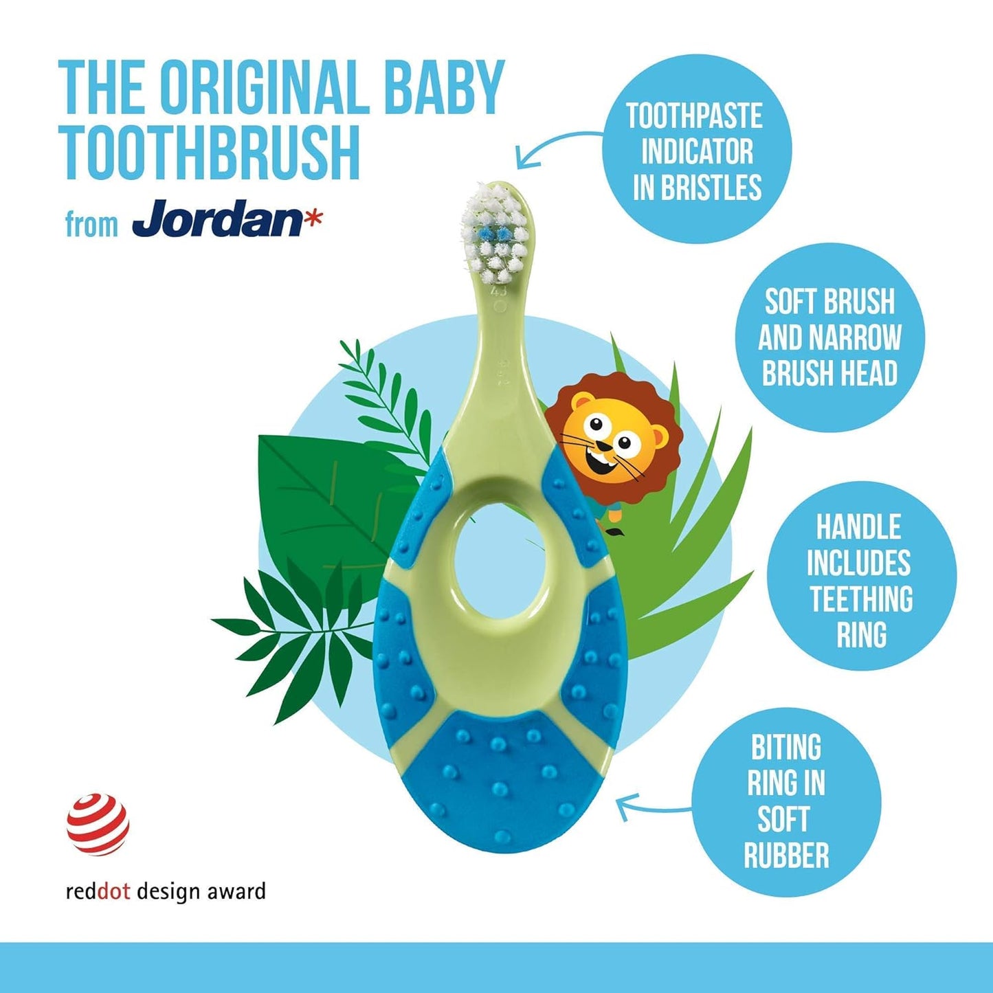 Jordan* | Step 1 + Step 2 Toothbrush Pack | Pack of Toothbrushes for Babies 0-2 Years and Children 3-5 Years Old | 4 + 4 Units