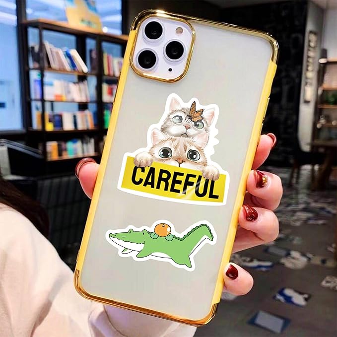 Cute Animal Stickers 200 Pcs/Pack for Kids - Assorted Designs for Laptops, Water Bottles, Journals and More (Cute)