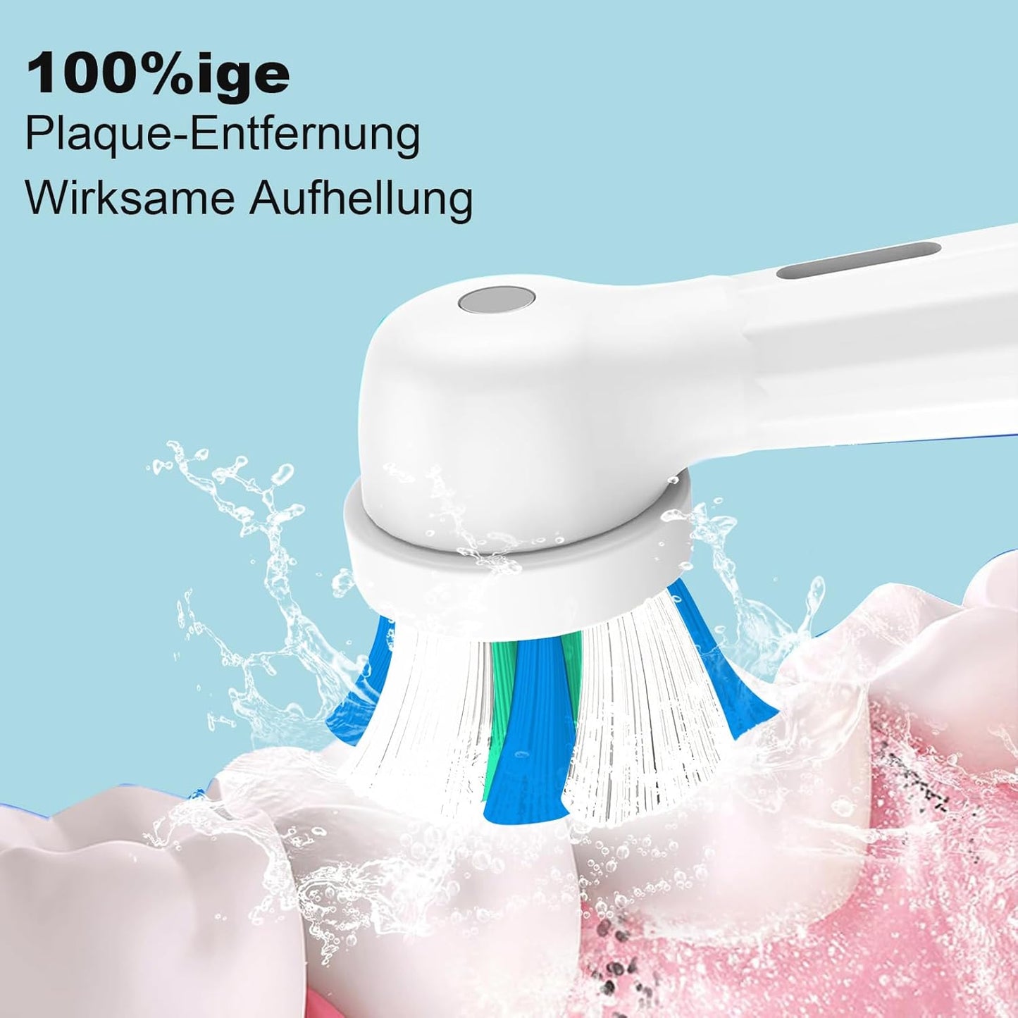 6 Count IO Replacement Heads Compatible with Oral B IO 2/3/4/5/6/7/8/9/10 Series Electric Toothbrushes, Medium Softness Brush Heads Compatible with Oral B iO for Teeth and Gums Care (White)