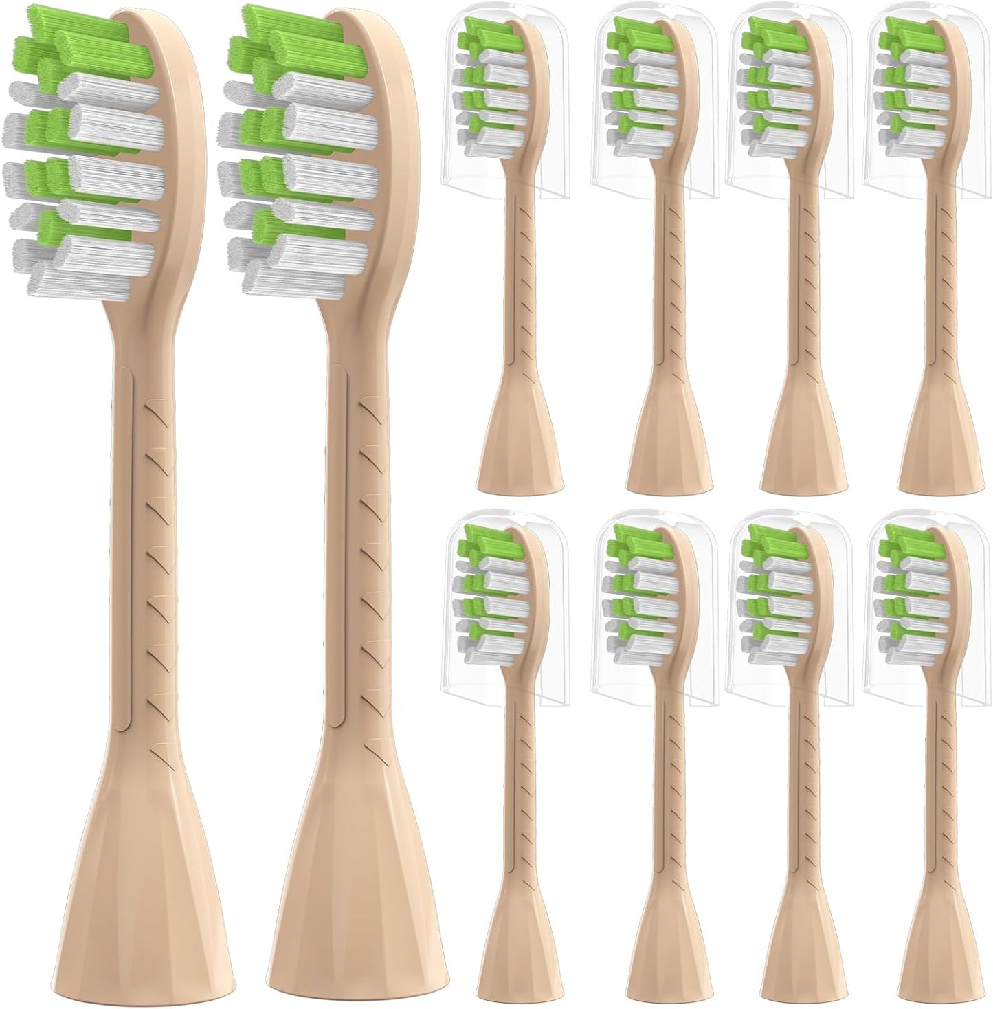 Toothbrush Replacement Heads Compatible with Philips One Series Sonicare Rechargeable Toothbrush HY1200/05, 10 Pack Replacement Heads, Soft Bristles, Pink