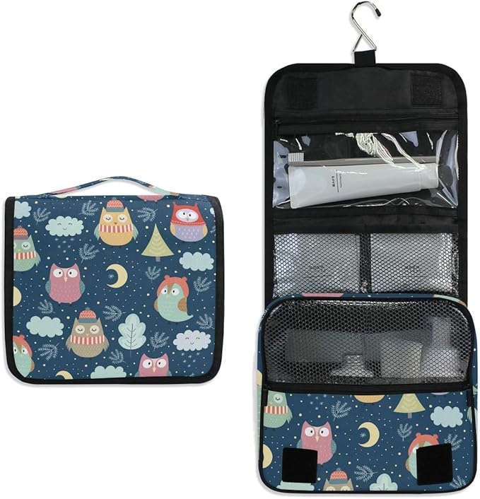 senya Hanging Travel Toiletry Bag Kit Makeup Case Cosmetics Organizer for Men Women