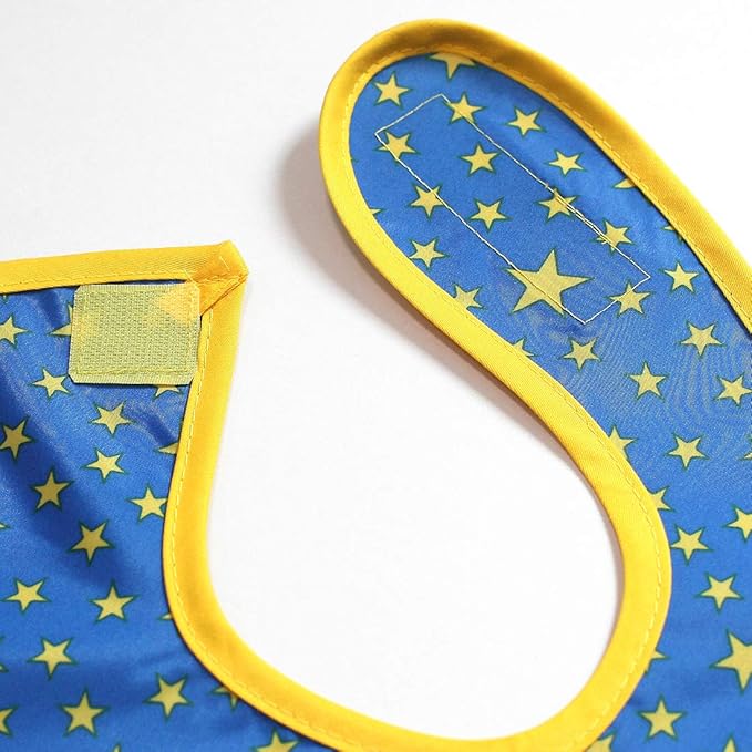 Full Coverage Waterproof Feeding Bib for Toddlers – Extra Long Apron Bib for Mealtime, Self-Feeding, High Chairn