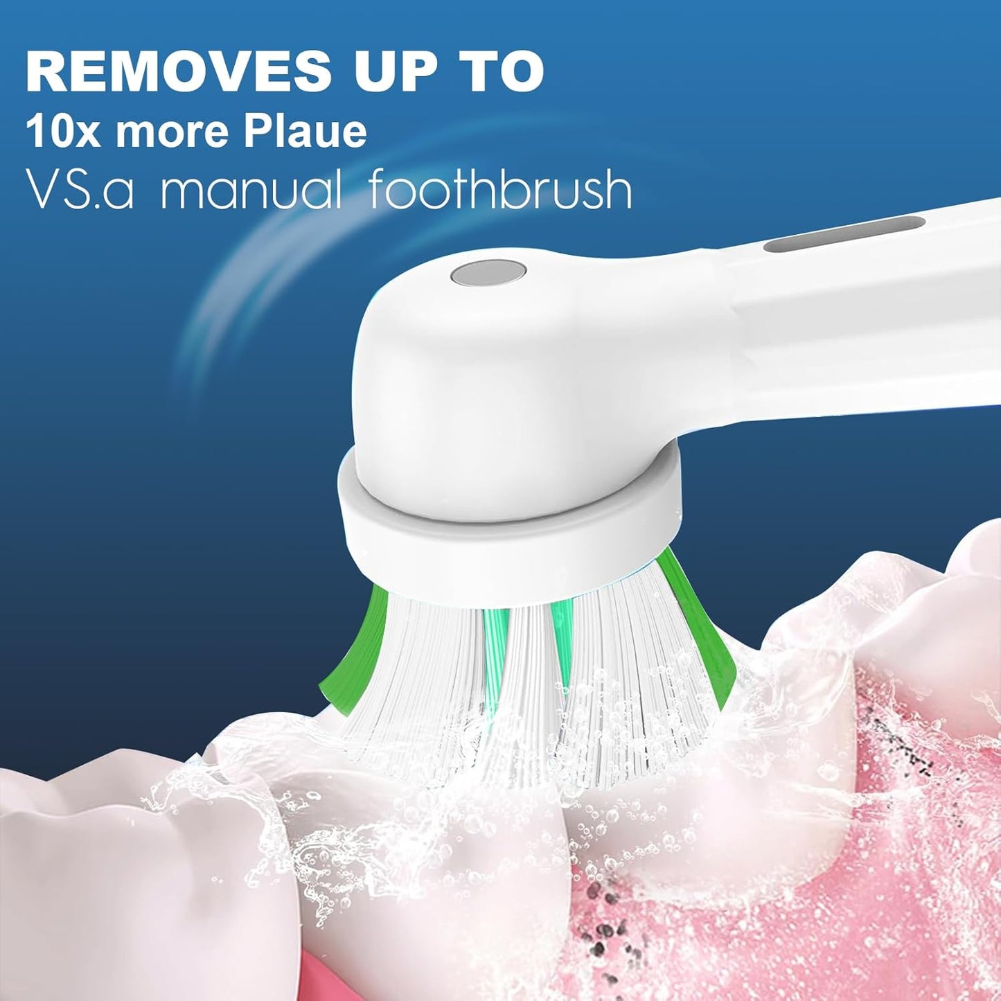 IO Replacement Heads Compatible with Oral B iO 2 3 4 5 6 7 8 9 10 Series Electric Toothbrush, 8 Pcs iO Brush Heads Compatible with Oral B for Teeth Clean & Gums Care (White)