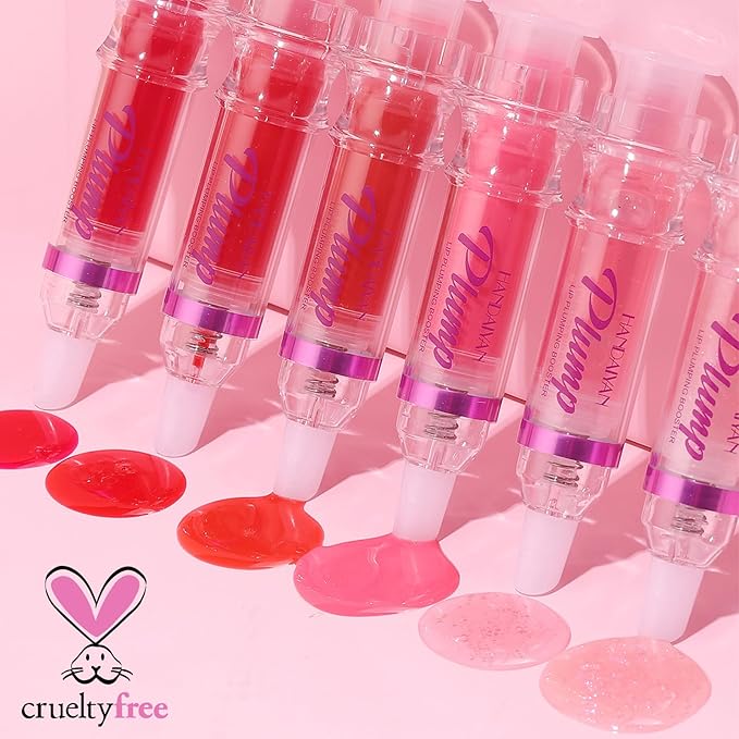 Erinde Lip Plumper Gloss, Natural Spicy Lip Plumping Booster Lip Plumping Oil, Ultra-Hydrating & Nourishing Plump Lip Plumper, Glossy Finish Fuller Lip Gloss for Women Girls, 06#