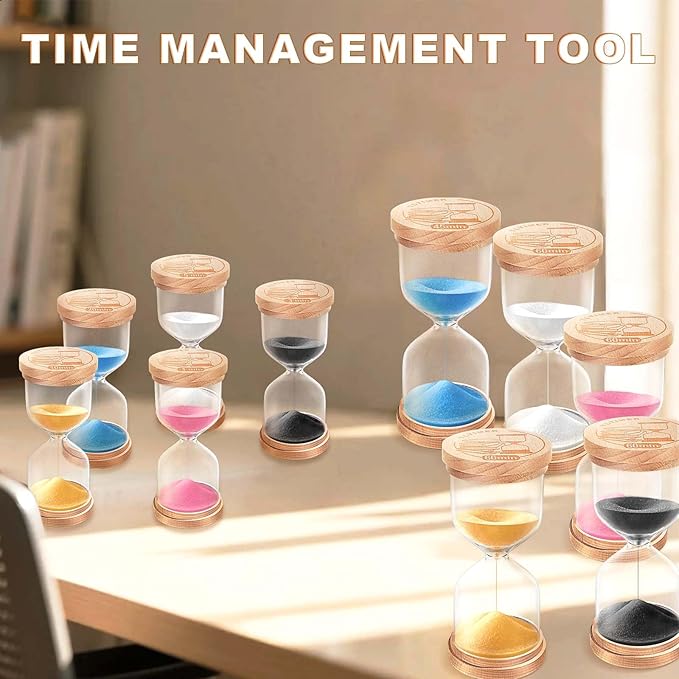 Sand Timer 15 Minute, Beech Wooden Sand Clock, Small Hourglass Hour Glass,Reloj De Arena,Gold Sandglass 15 Min for Classroom, Game,Kitchen, Decor,Desk (Gold)