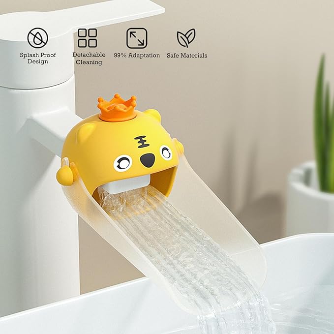 Faucet Handle Extender Set - Faucet Extender for Toddlers Faucet Handle Extender for Toddlers Faucet Extender for Kids-Yellow