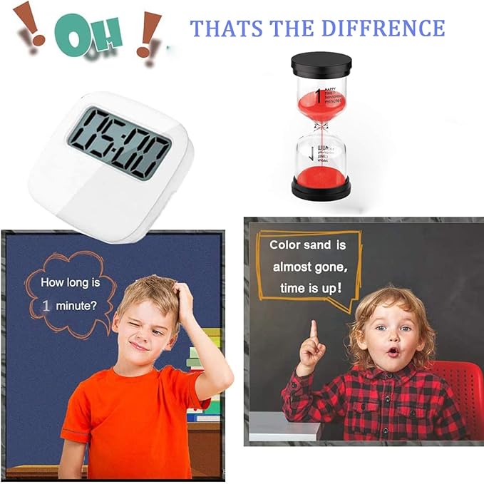 SuLiao Sand Timer 15 Minute Hourglass: Red Sand Watch 15 Min, Large Reloj De Arena 15 Minutos, Plastic Hour Glass Sandglass Timer for Child, Kitchen, Games, Classroom, Decor