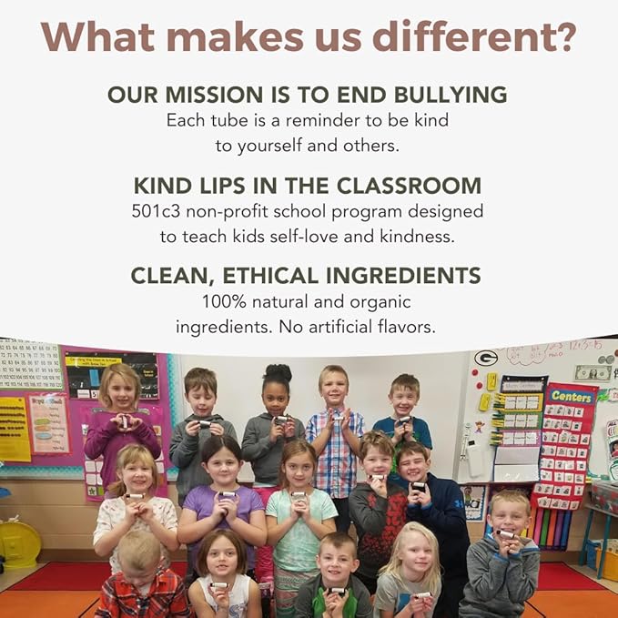 Kind Lips Vanilla Lemon Lip Balm 5-Pack - USDA Organic, Natural Chapstick Alternative for Dry Lips | Gluten-Free, Cruelty-Free