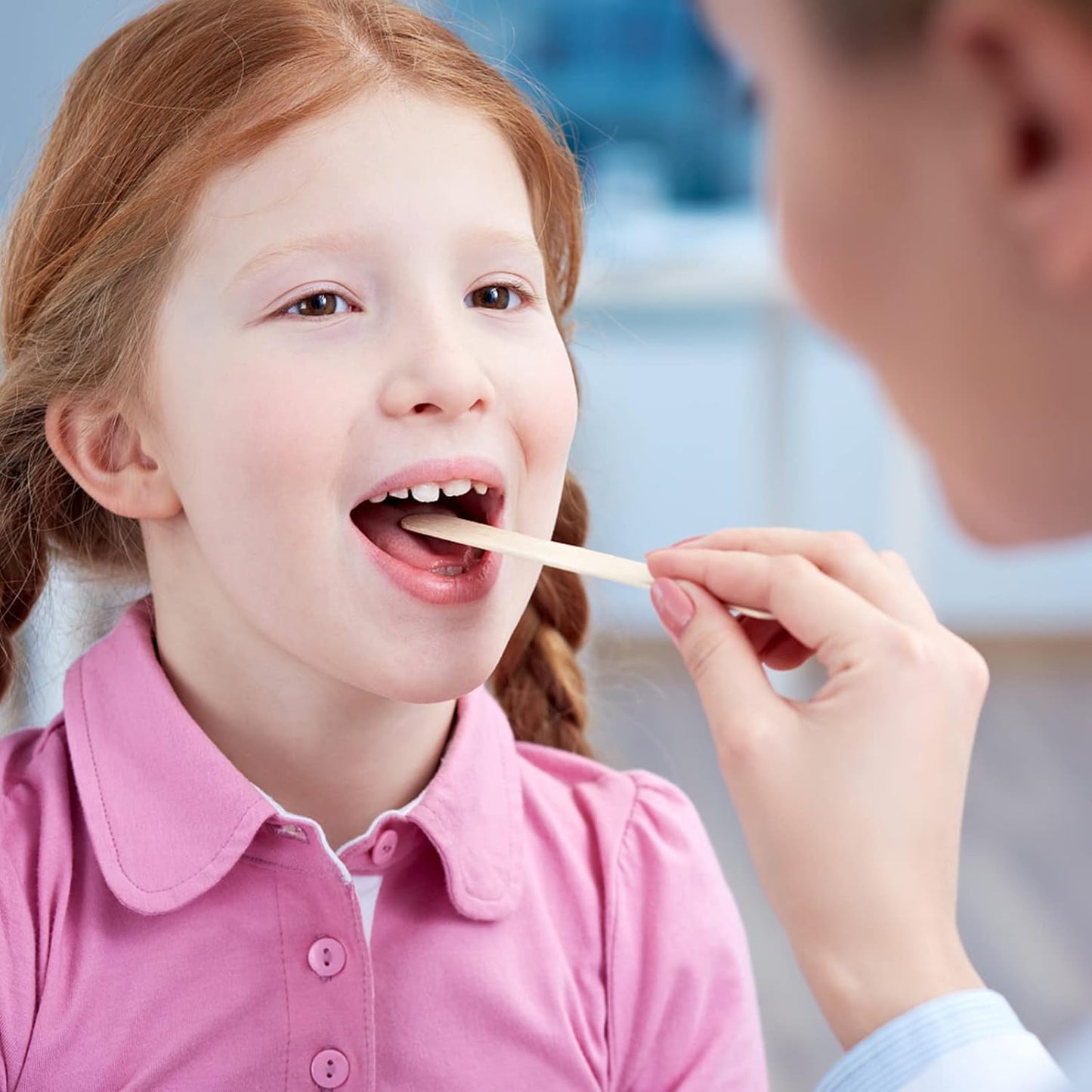 JMU Tongue Depressors Sterile 100 Count, 6" Tongue Depressors Wood Individually Wrapped for Medical Popsicle Crafts