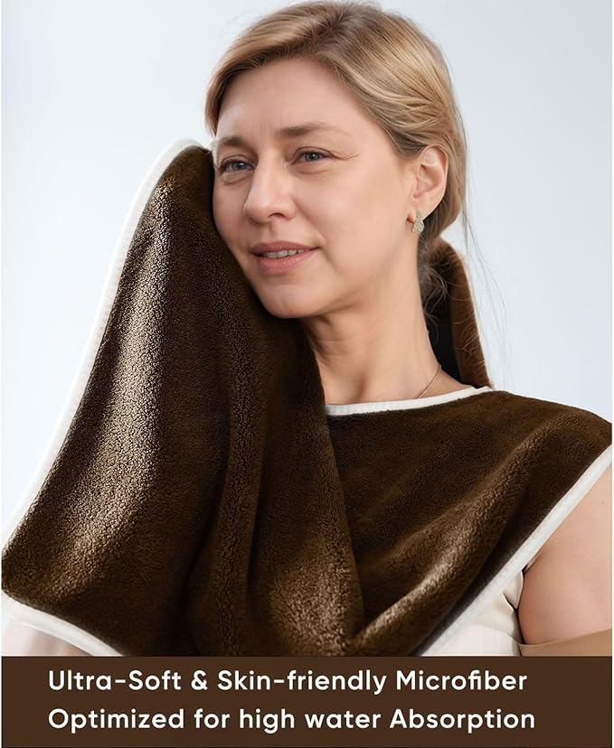 3 Pack Adult Bibs, Microfiber Super Soft Eating Cloth for Adults, Disabled, Adjustable, Dining Clothing Protector