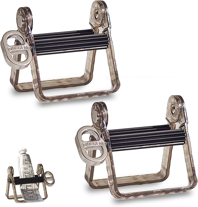 2-Pack Plastic Tube Squeezer Roller – Durable Tube Wringer for Paint, Toothpaste, Hair Color – Perfect for Artists, Salons & DIY (Black – 2 Pieces)