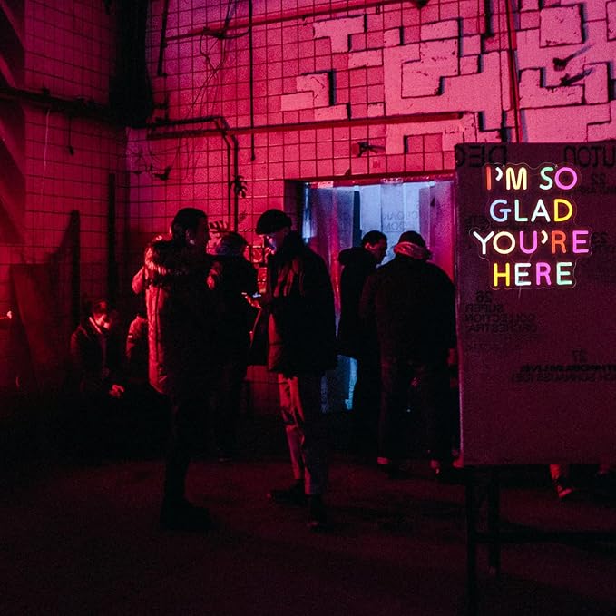 I'm So Glad You're Here Neon Sign-Classroom Decoration -Inclusive Classroom Decor-Welcome Gift-Teacher Present-Decor of primary schools and kindergartens Wall Sign Decoration Present-Birthday Christmas Gift