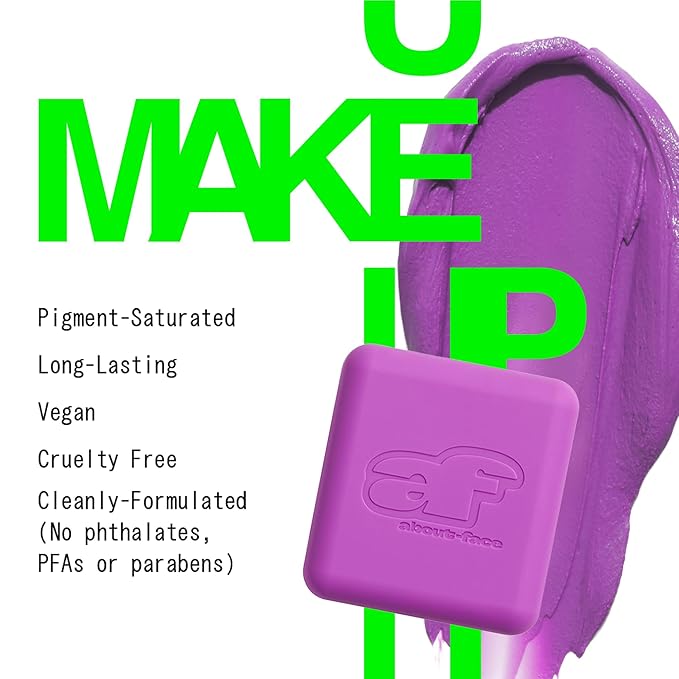 about-face Cheek Freak Blush Balm – Buildable Cream Blush with Hyaluronic Acid & Meadowfoam Seed Oil – Vegan, Cruelty-Free, Clean Beauty – 0.35 oz (Score – Pinky Lilac)