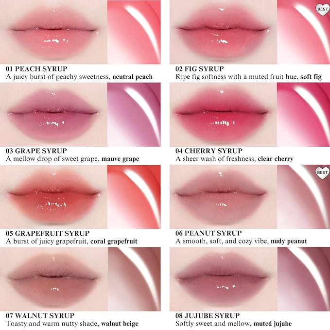 BBIA Over Glaze Lip Gloss - Plumping & Volumizing Glossy Lip Tint with High-Glow Glassy Shine Finish, Naturally Moisturizing, Non-Sticky, Lightweight, Vegan, Korean Makeup (01 PEACH SYRUP)