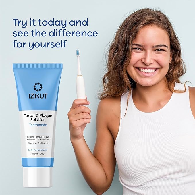 Plaque & Tartar Remover Toothpaste for Teeth: Removes Plaque & Controls Tartar Build-up – Long-Lasting Fresh Breath, Deep Cleansing, Gum-Friendly Formula, Mint, 2 Pack