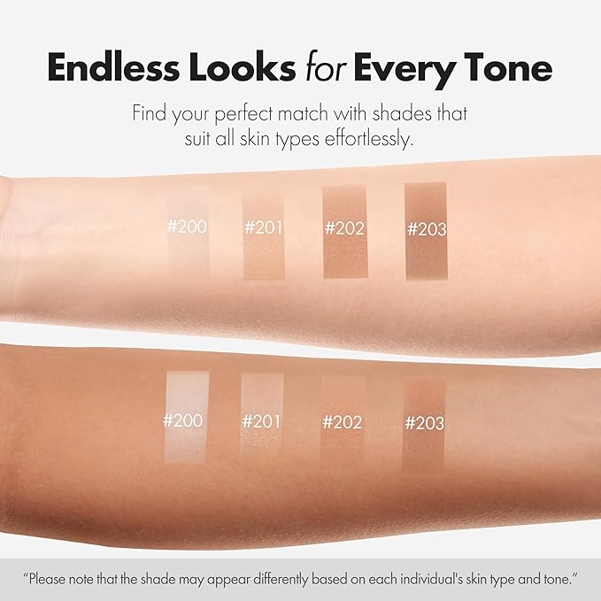 Blanc Cover Cream Stick V White - Korean Color-Changing Foundation Stick with Volufiline - Medium to Full Coverage Dewy Finish Base Makeup - Dual-Ended with Detachable Brush (200 Fair)