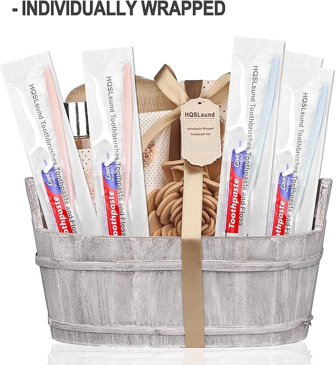 500pcs Disposable Toothbrushes with Toothpaste Floss Individually Wrapped, 2 Color Disposable Toothbrush,10g Toothpaste,Floss Pick,Bulk Toothbrush Kit for Homeless,Airbnb,Hotel