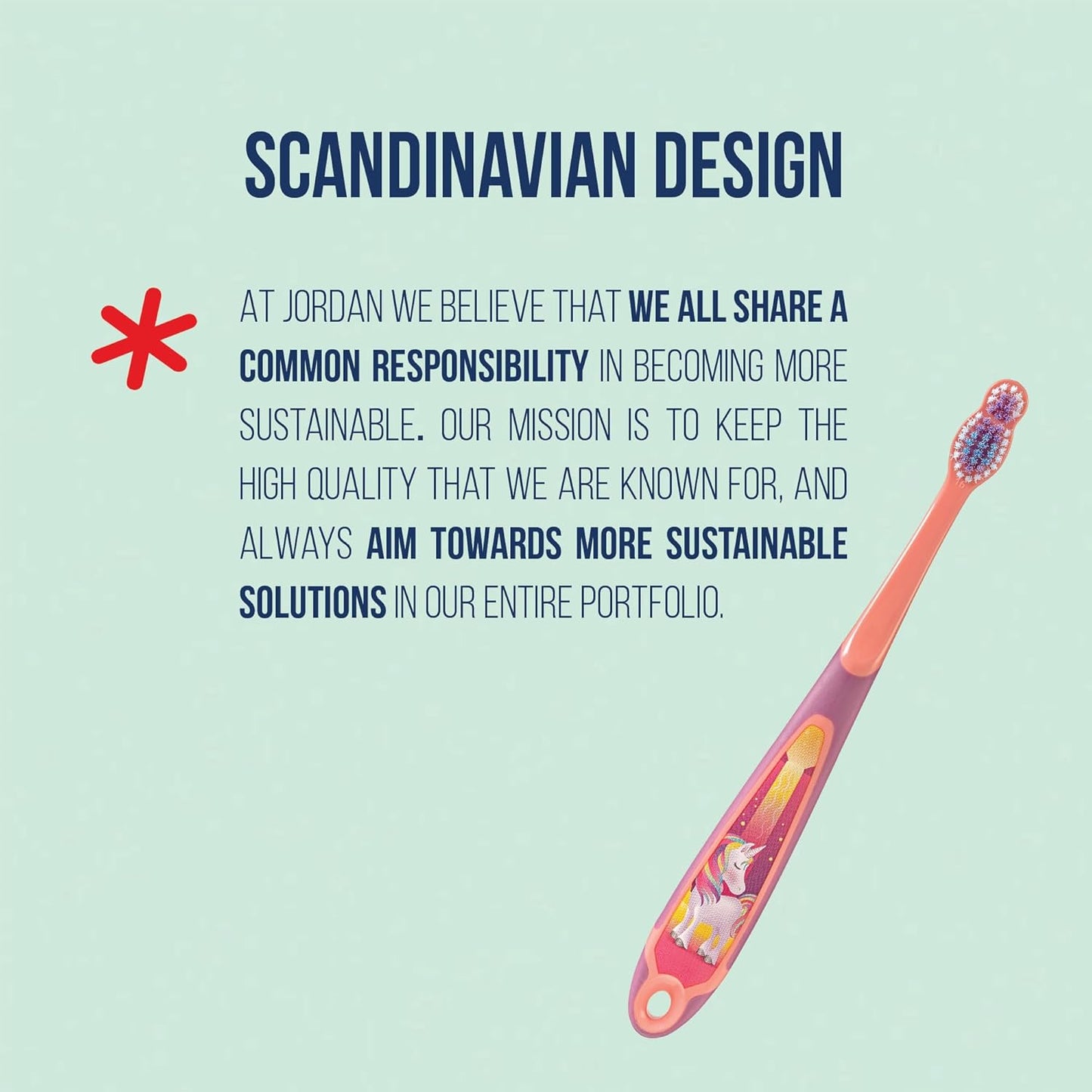 Jordan* Kids Toothbrush | 6-9 Years, Soft Bristles, BPA Free | 4 Pack | Blue & Pink Step 3