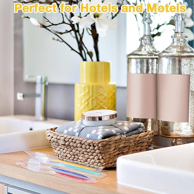 Honeydak 400 Pack Disposable Toothbrushes Individually Wrapped Toothbrushes Manual Single Use Toothbrush Soft Bristle Toothbrush Colorful Disposable Tooth Brush Set for Adults Kids Travel Toiletries